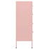 Lady Jillian -  Chest of Drawers Pink 80x35x101,5 cm Steel
